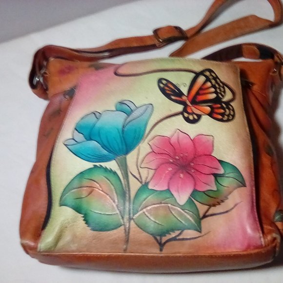 Anuschka Handbags - Anuschka  leather hand painted purse